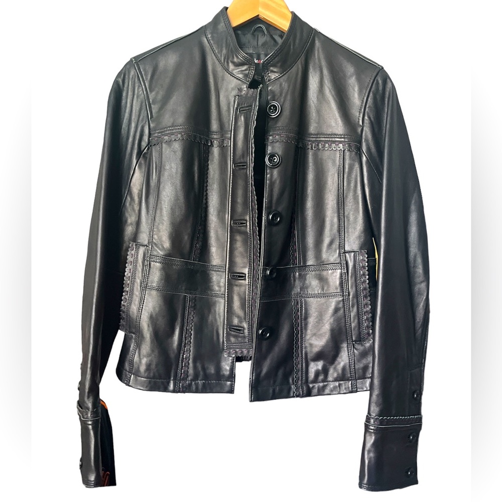 Style & co. leather jacket